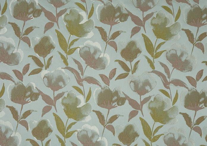 Lotus, Green Tea - Fabric Only - Image 3